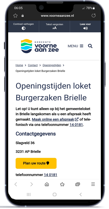 Gemeente app infobalie